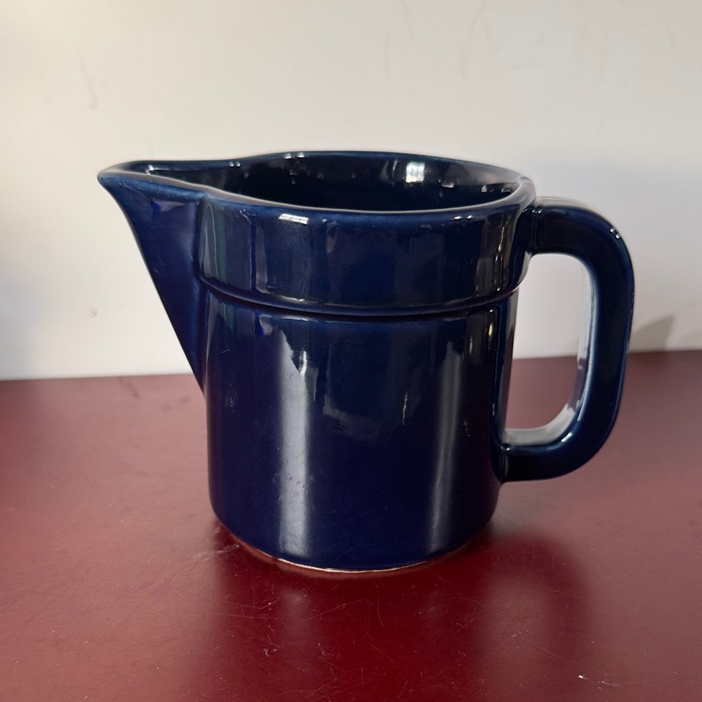 Pfaltzgraff Cobalt Blue Creamer Sugar Bowl 4”